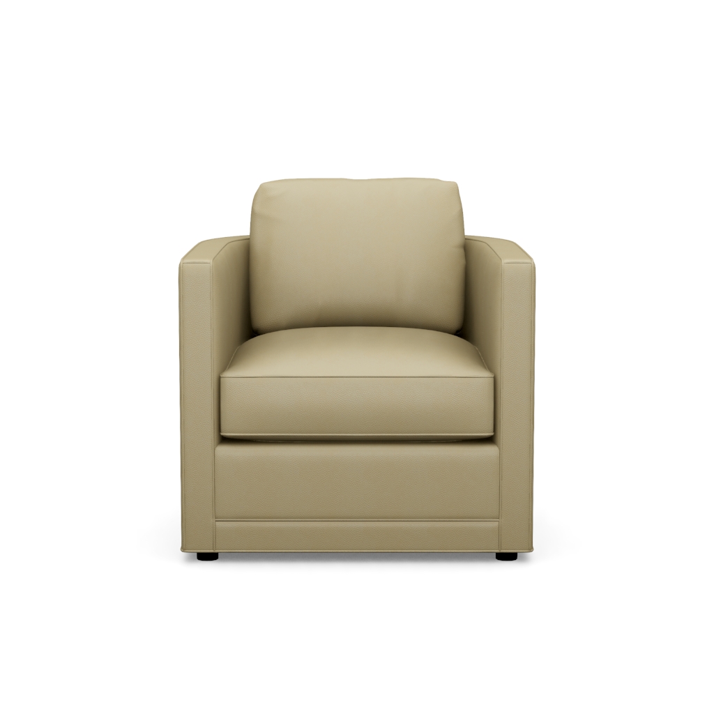 Dorado Beach Leather Chair – View at 30°