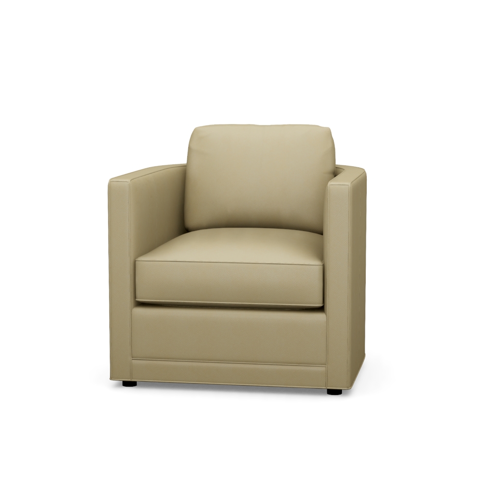 Dorado Beach Leather Chair – View at 40°