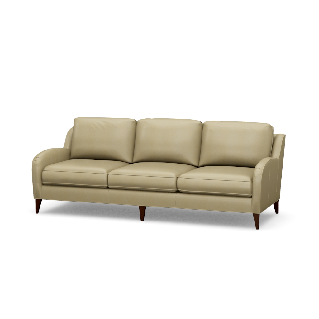Coconut Grove Leather Sofa – View at 50°