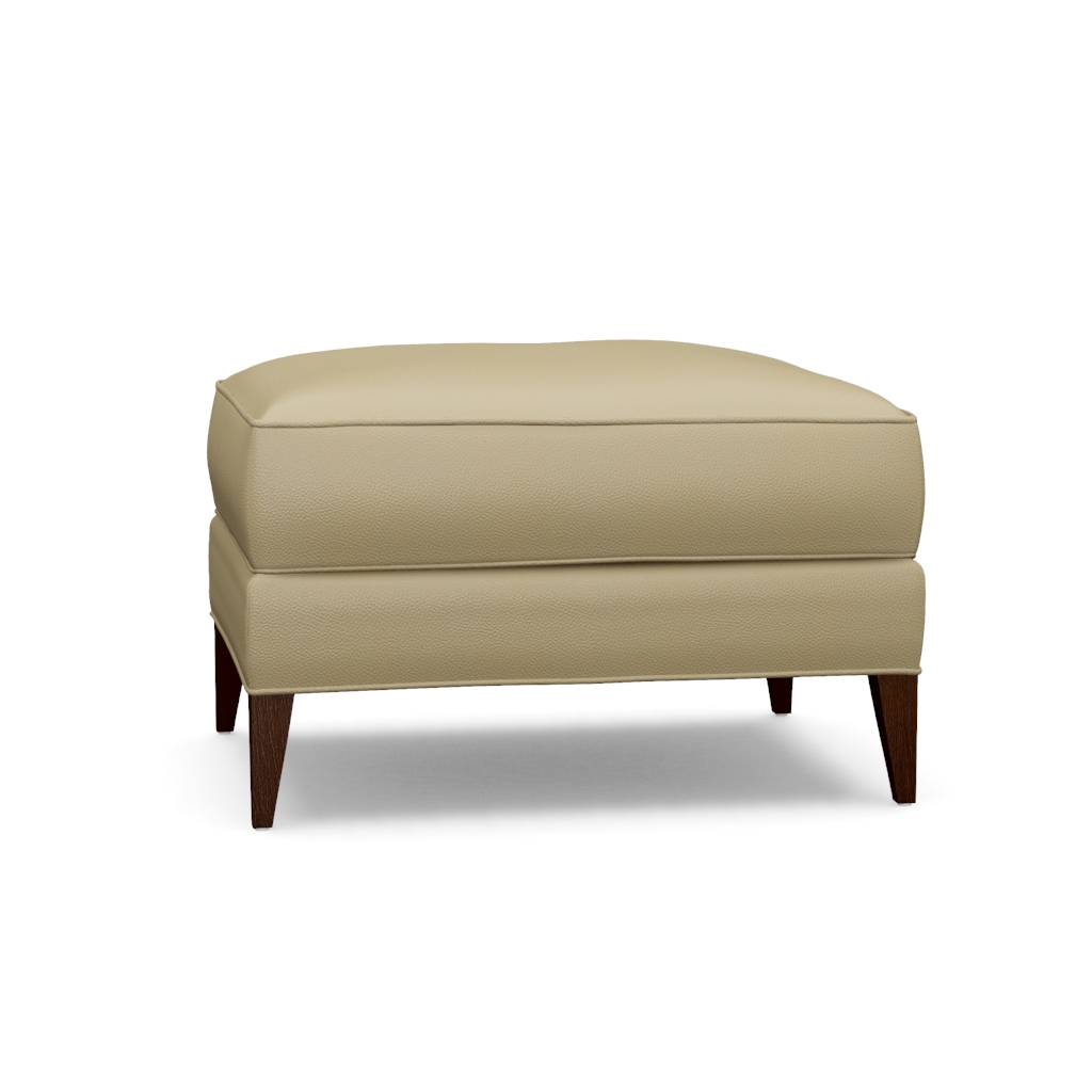 Coconut Grove Leather Ottoman – View at 200°