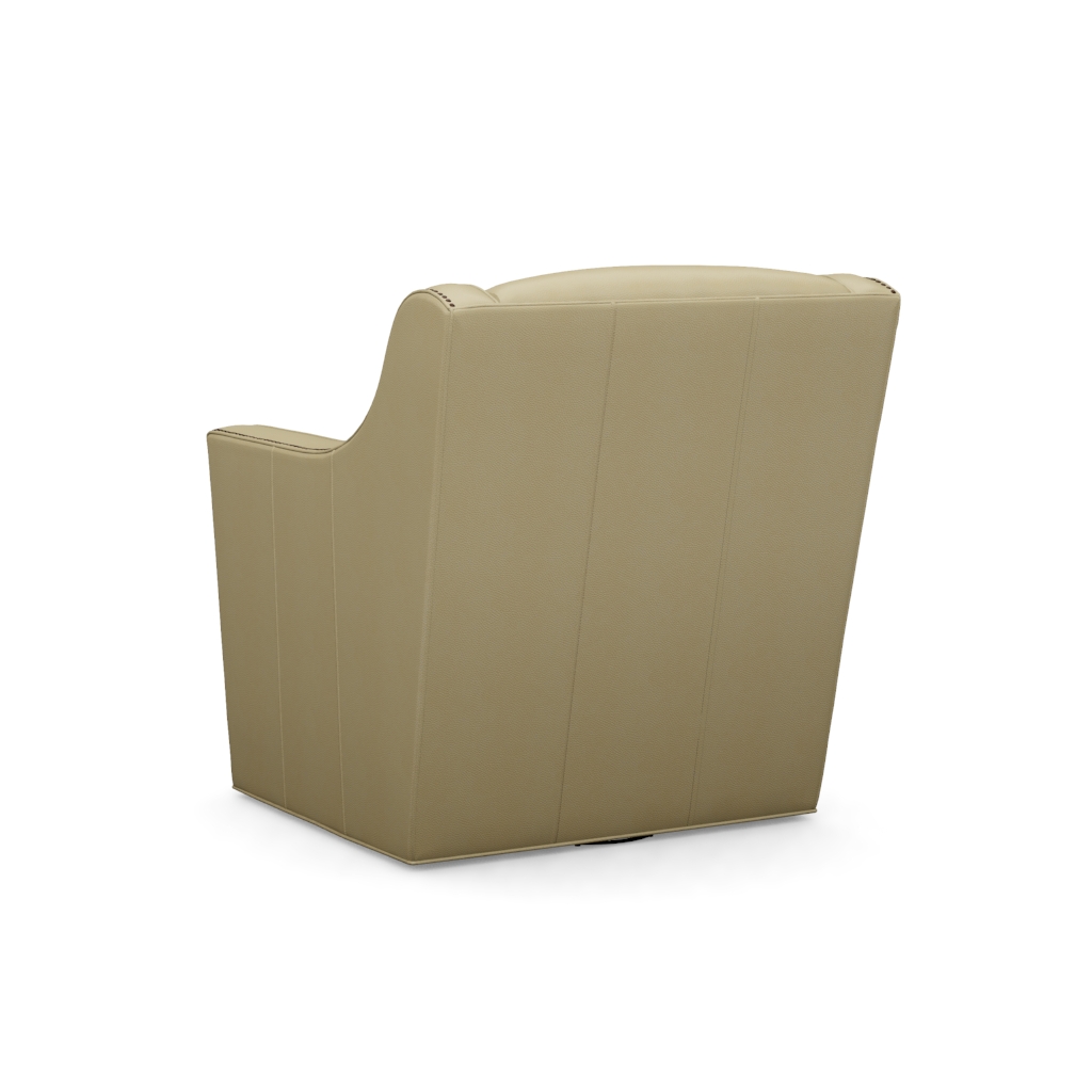 Hayward Leather Swivel Chair – View at 180°