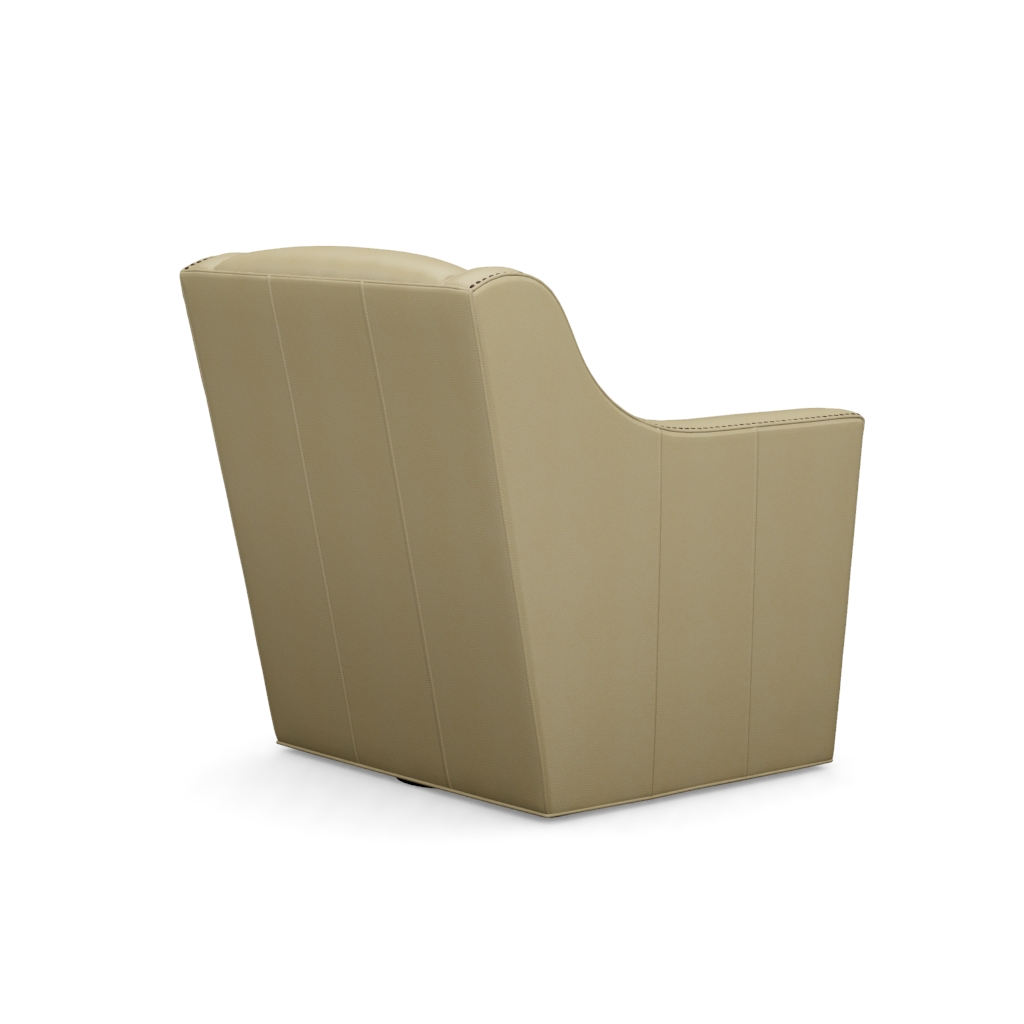 Hayward Leather Swivel Chair – View at 260°