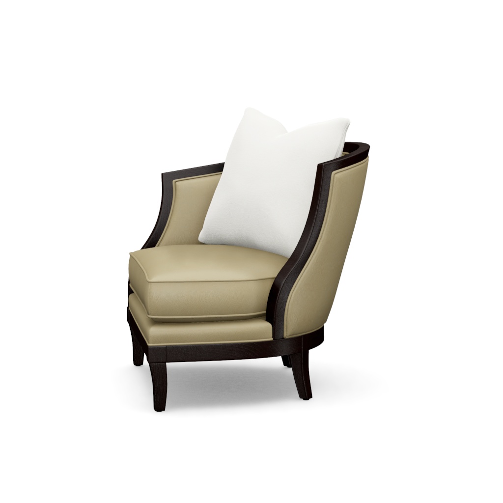 Garland Left Arm Facing Leather Chair – View at 110°