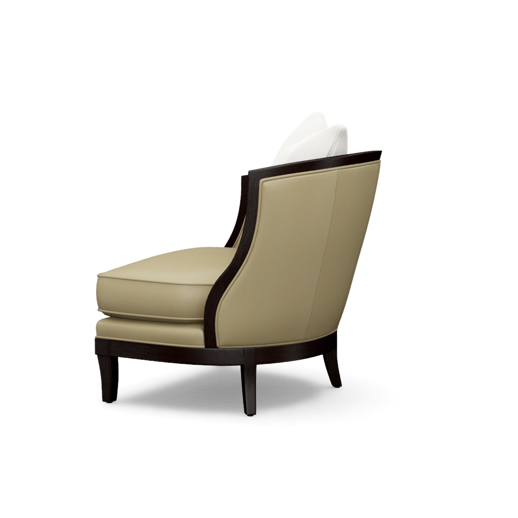 Garland Left Arm Facing Leather Chair – View at 150°