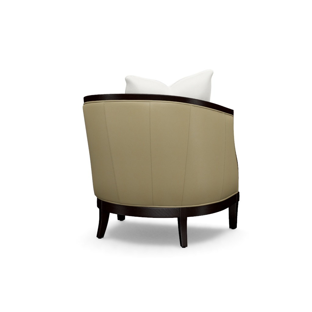 Garland Left Arm Facing Leather Chair – View at 230°