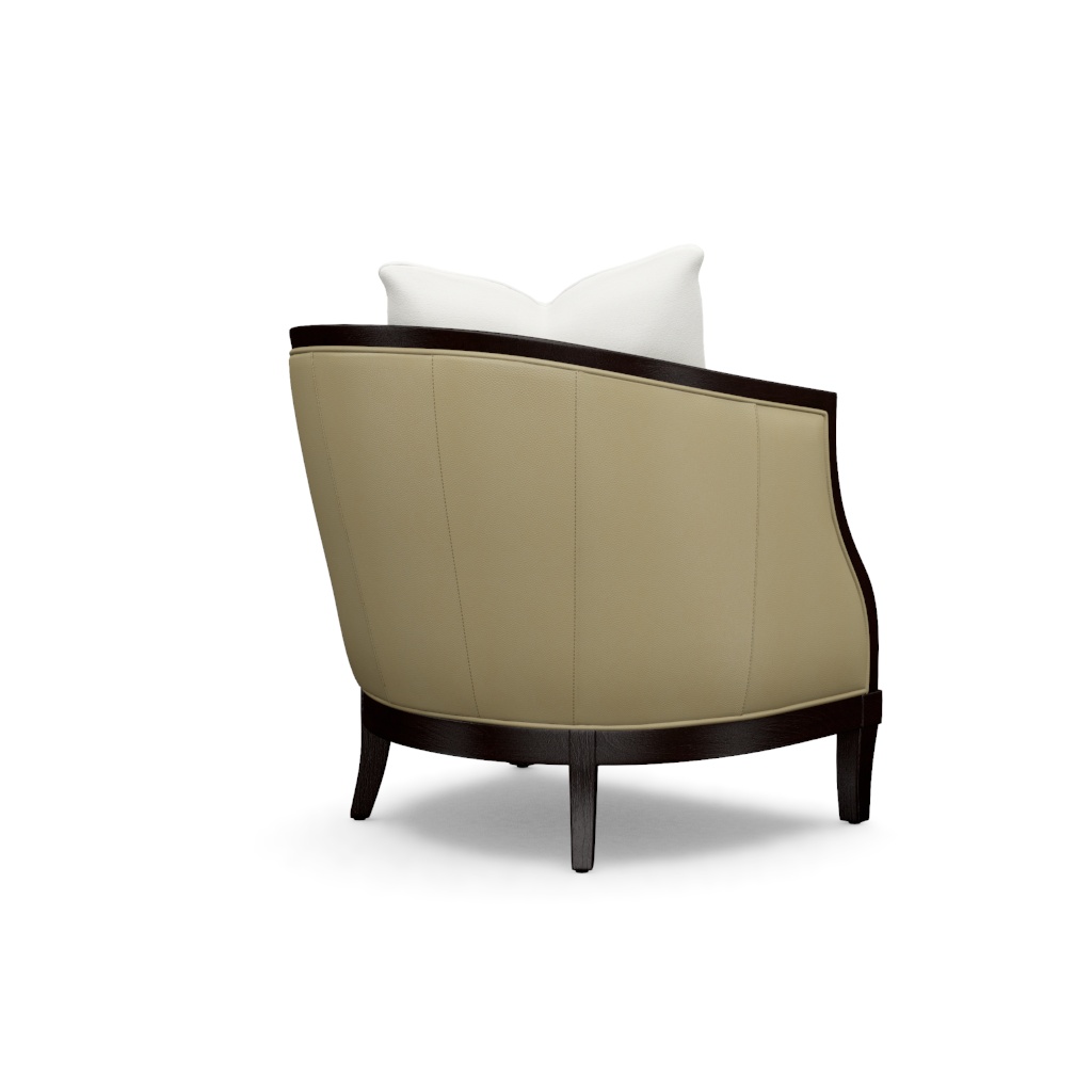 Garland Left Arm Facing Leather Chair – View at 250°