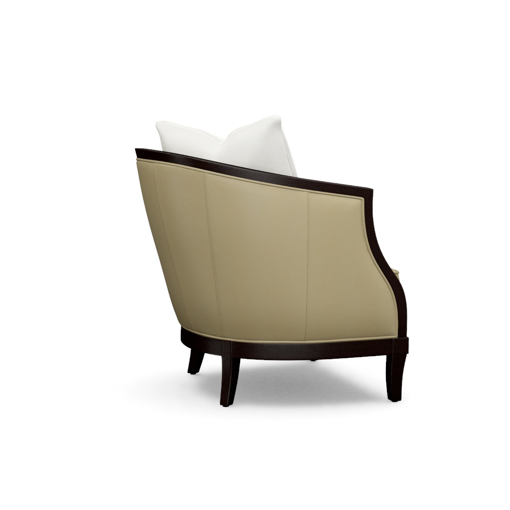 Garland Left Arm Facing Leather Chair – View at 280°