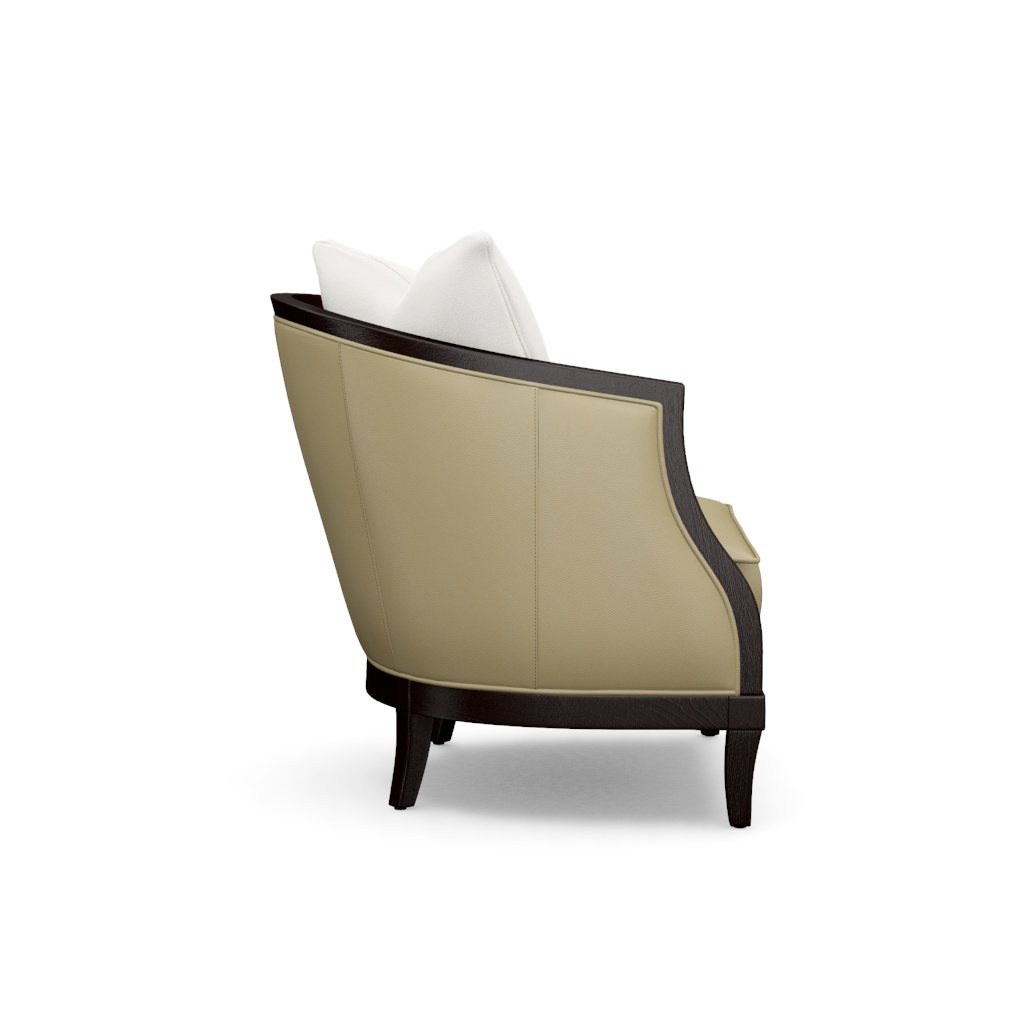 Garland Left Arm Facing Leather Chair – View at 300°