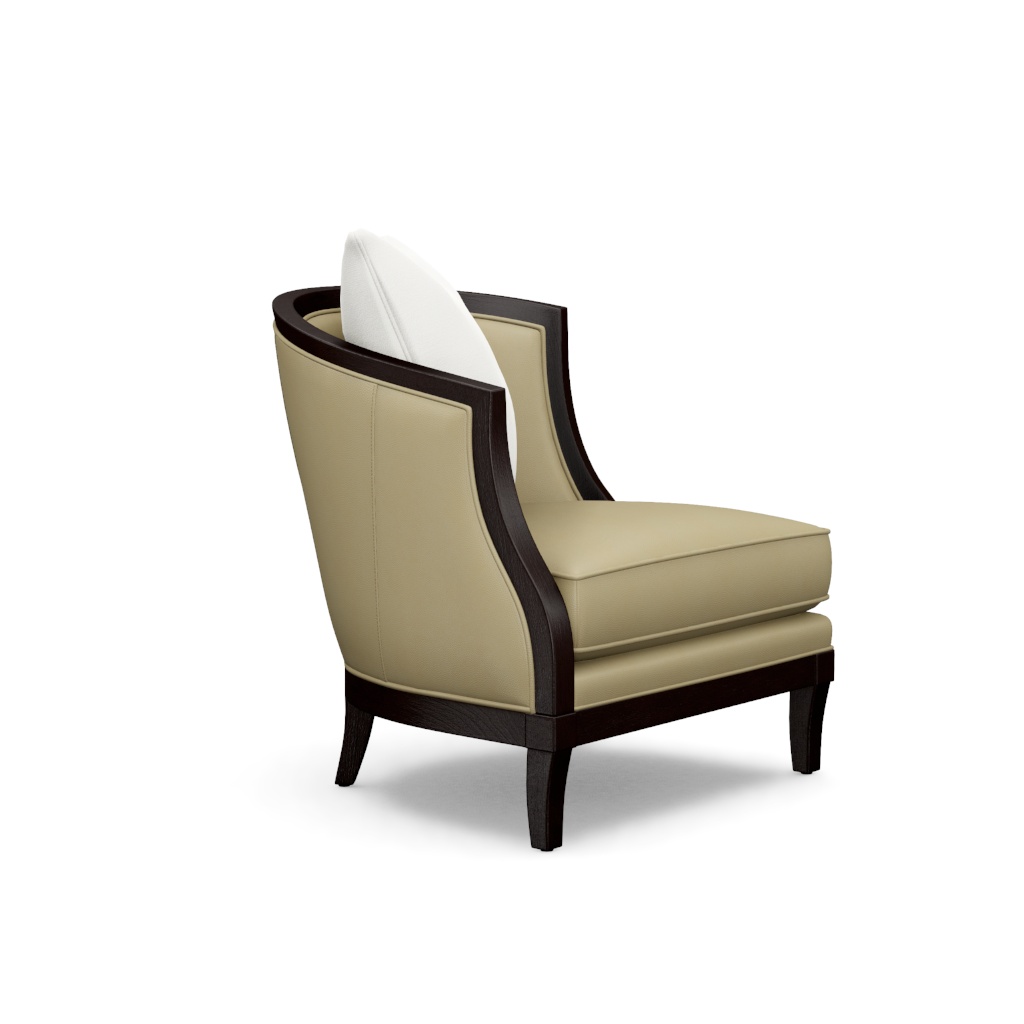Garland Left Arm Facing Leather Chair – View at 340°
