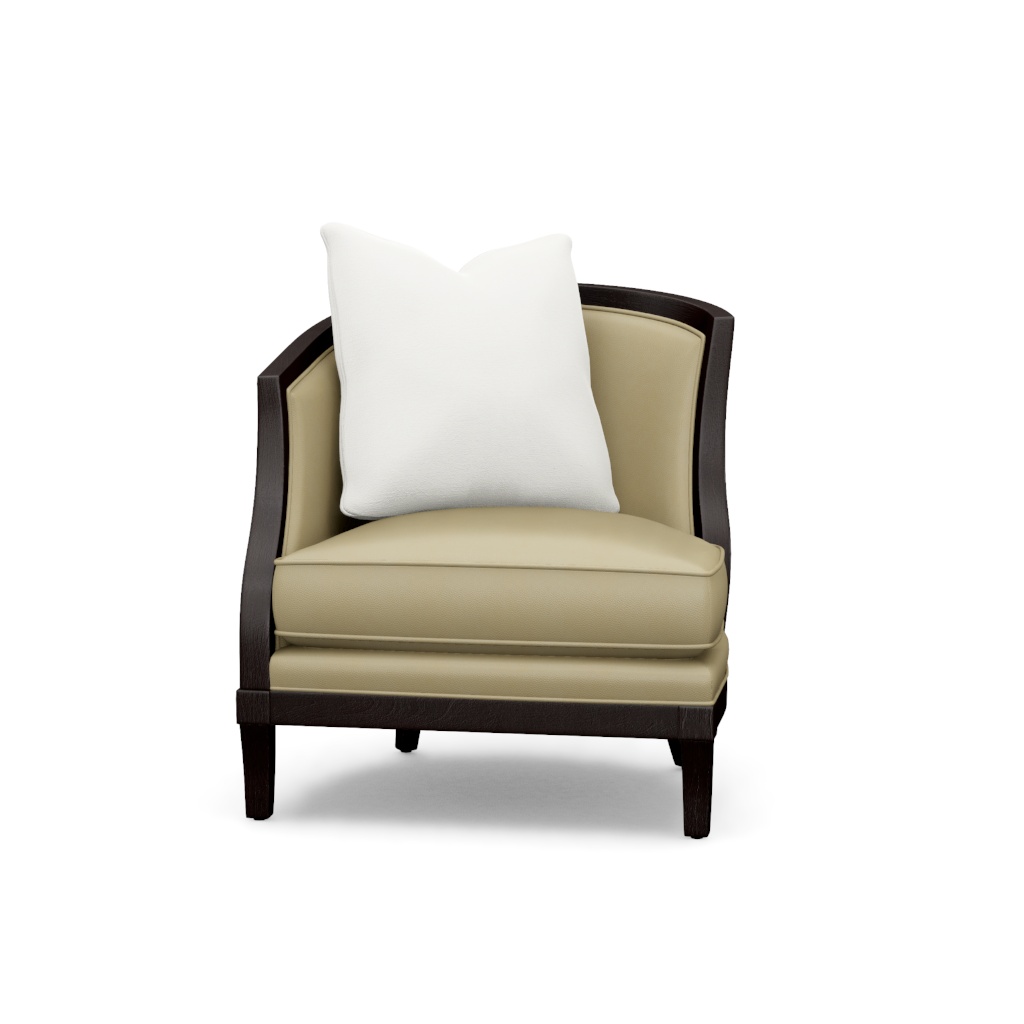 Garland Left Arm Facing Leather Chair – View at 40°