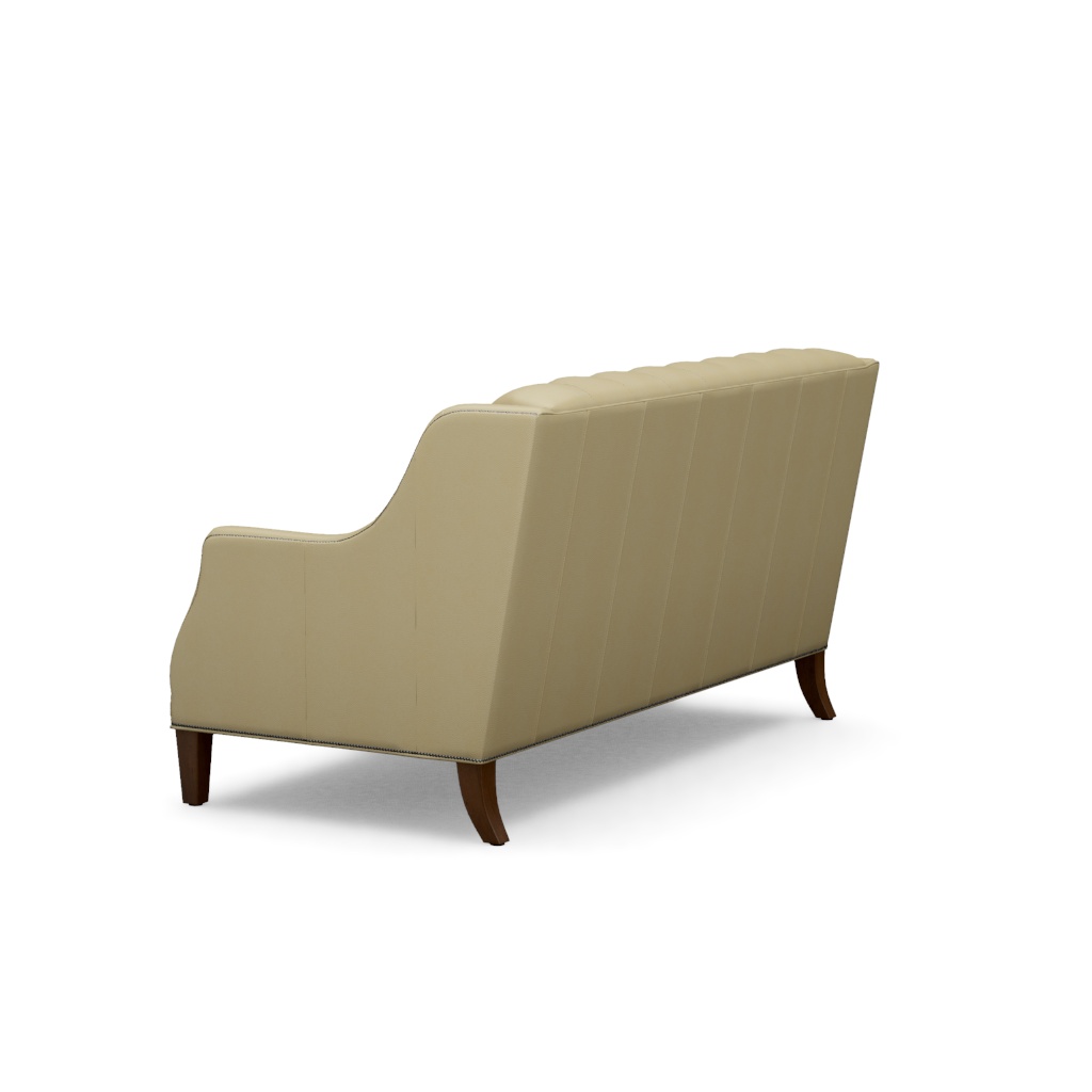Sloane Leather Settee – View at 150°