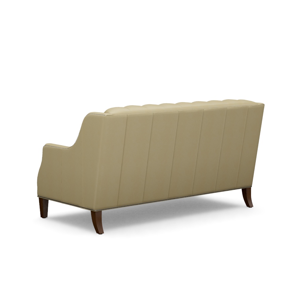 Sloane Leather Settee – View at 170°