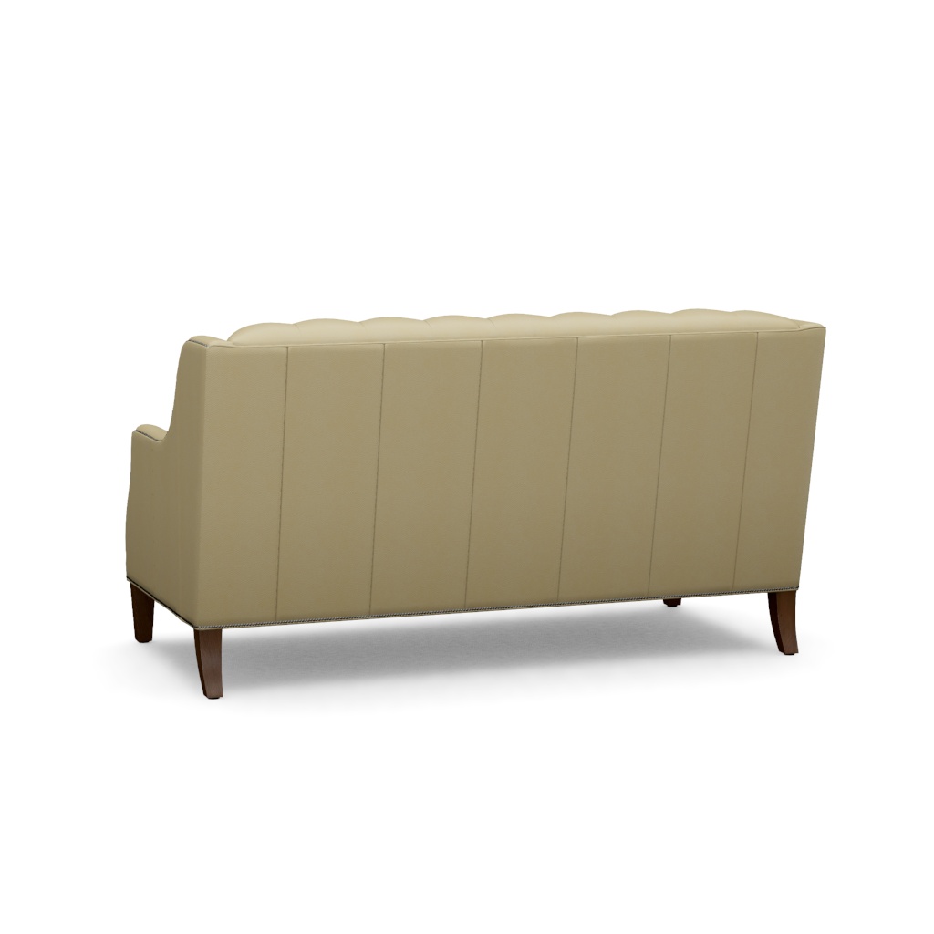 Sloane Leather Settee – View at 190°
