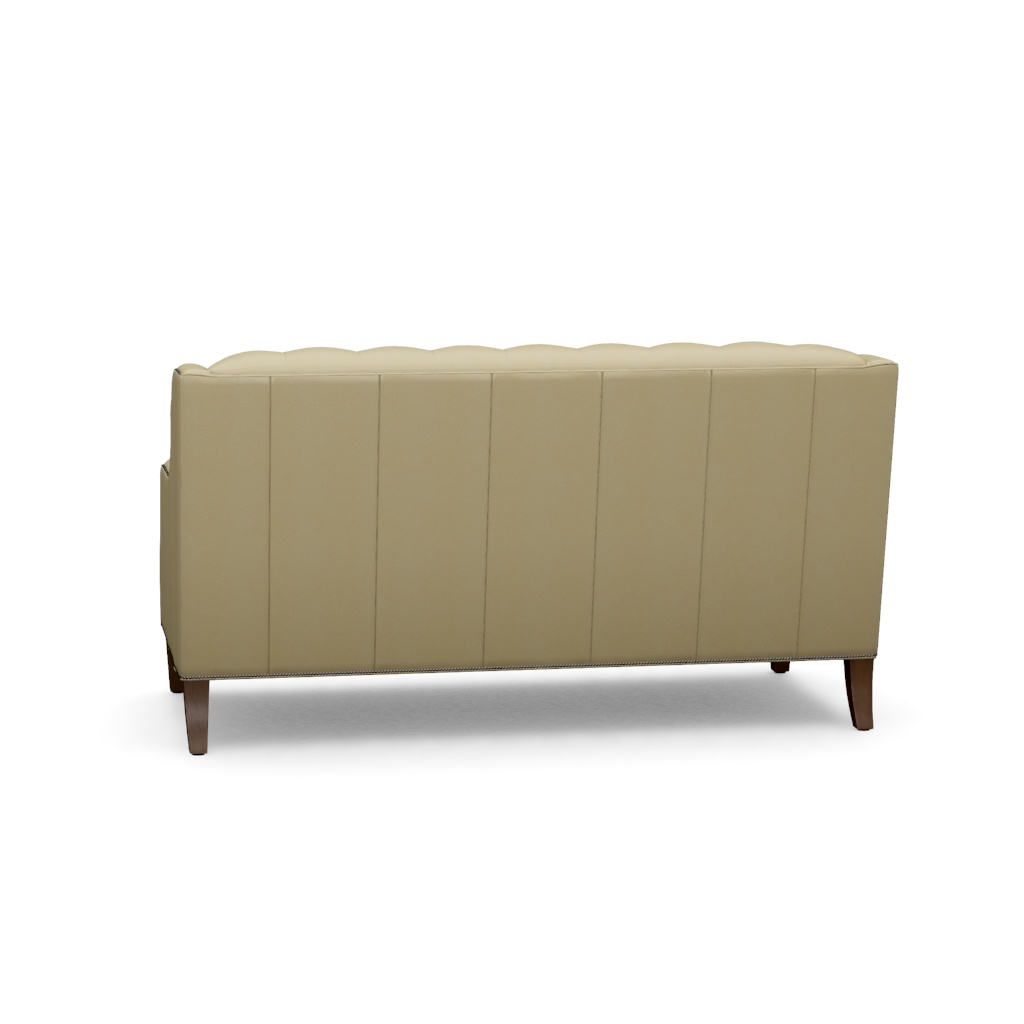 Sloane Leather Settee – View at 200°