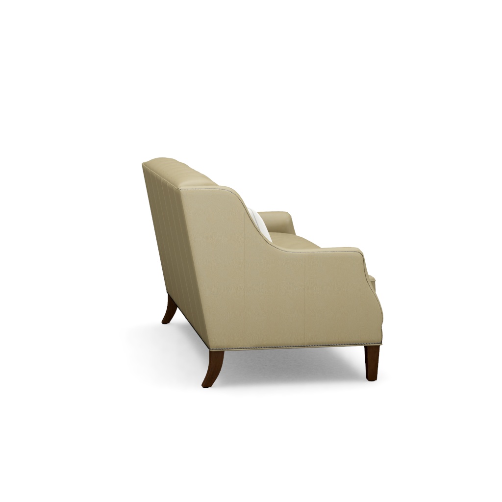 Sloane Leather Settee – View at 290°
