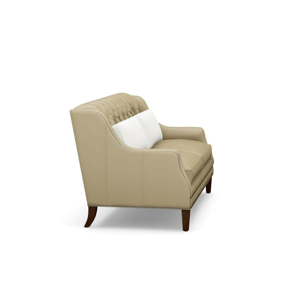 Sloane Leather Settee – View at 310°