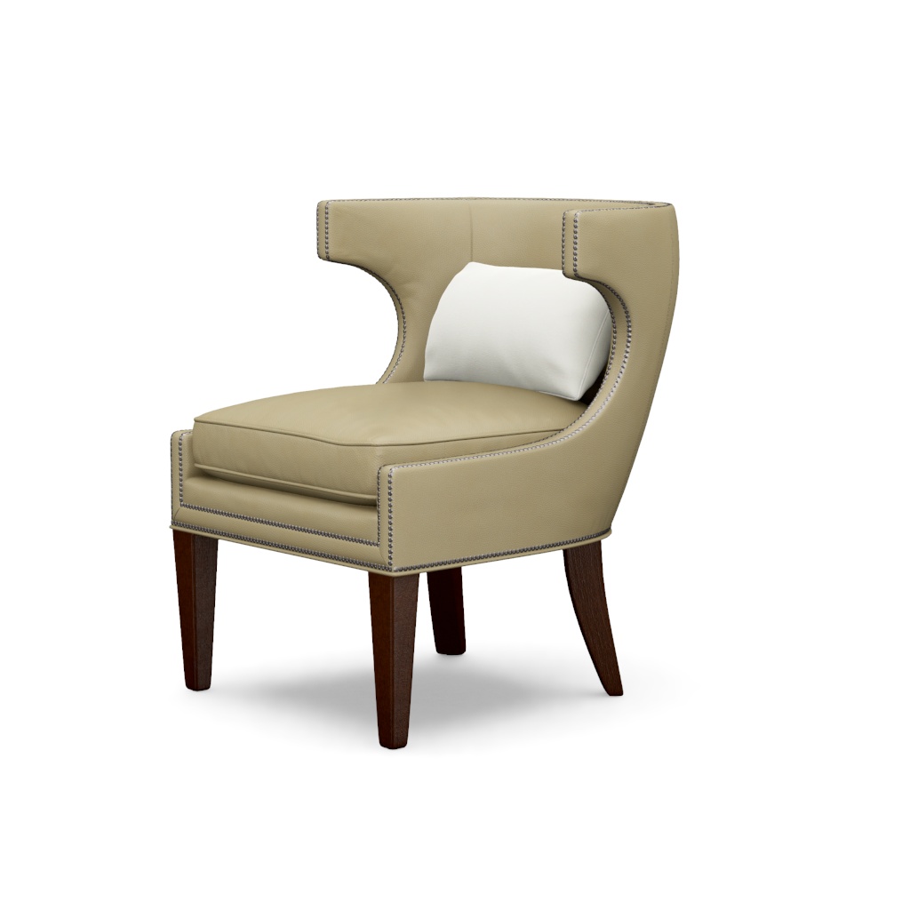 Greta Leather Chair – View at 80°