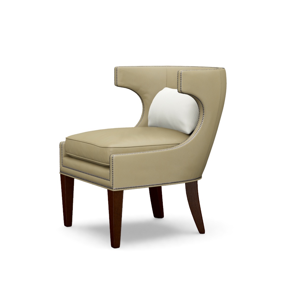Greta Leather Chair – View at 90°