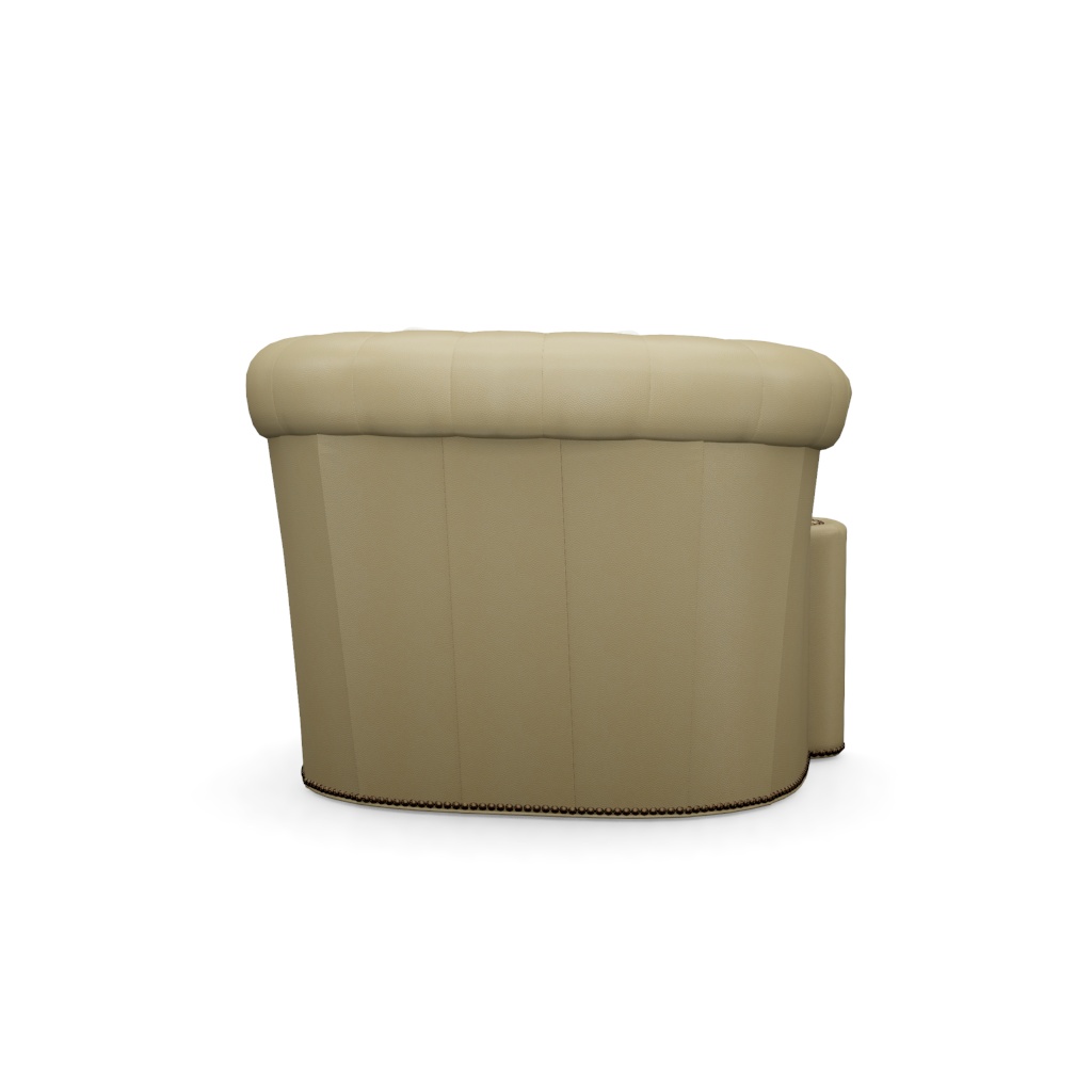 Feroni Leather Swivel Chair – View at 220°