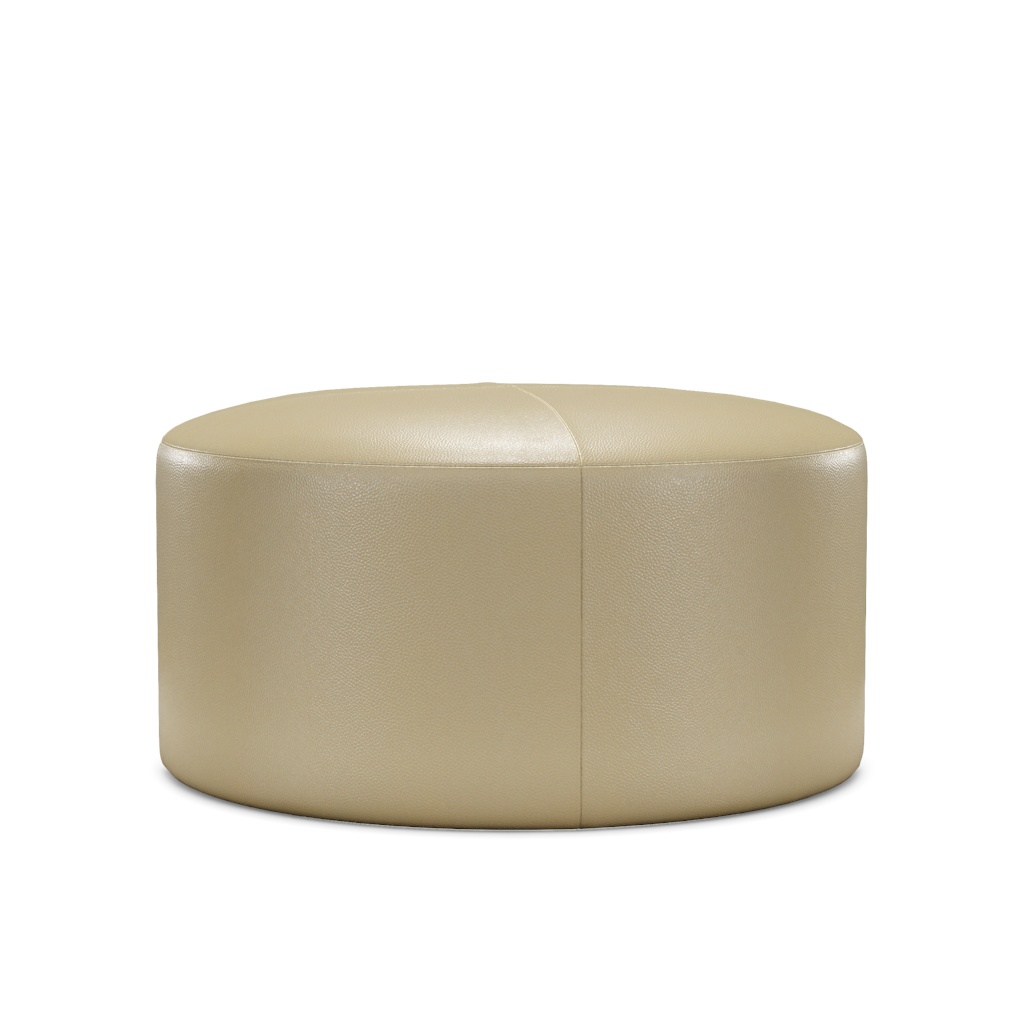 Rendova Leather Ottoman – View at 110°