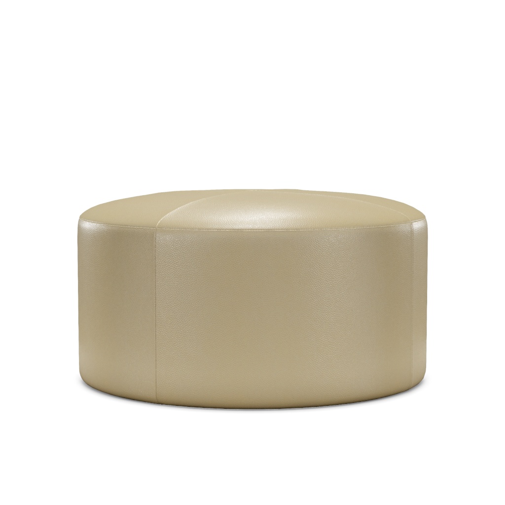 Rendova Leather Ottoman – View at 150°