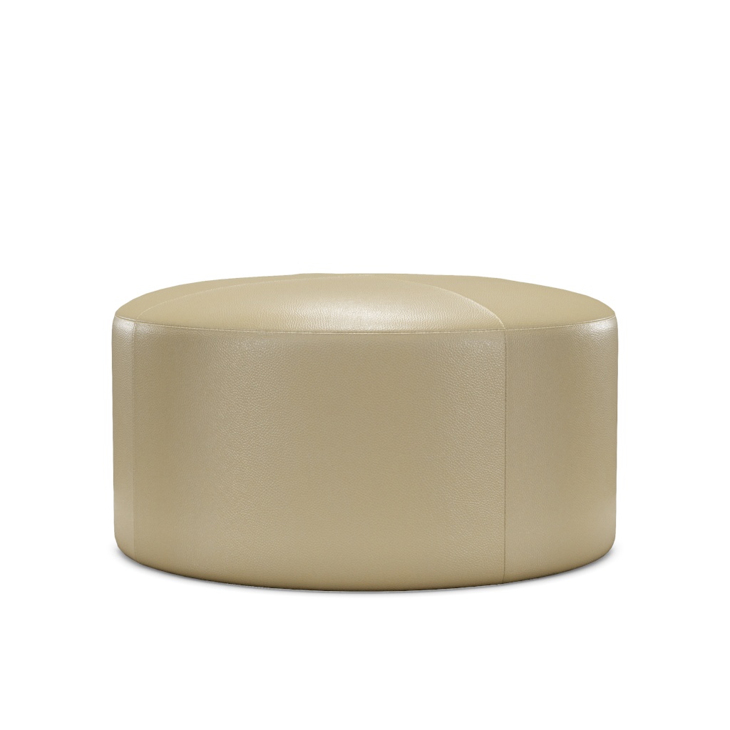Rendova Leather Ottoman – View at 270°