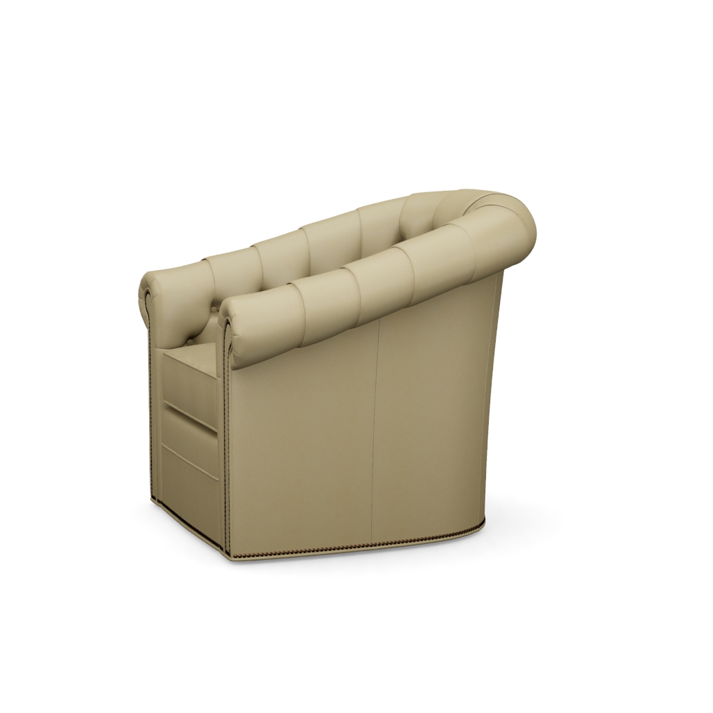 Robinson Leather Swivel Chair – View at 100°
