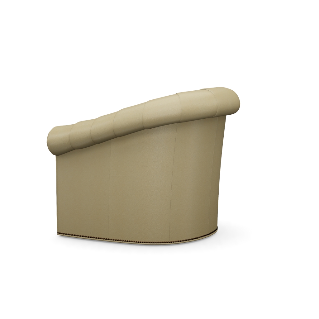 Robinson Leather Swivel Chair – View at 150°