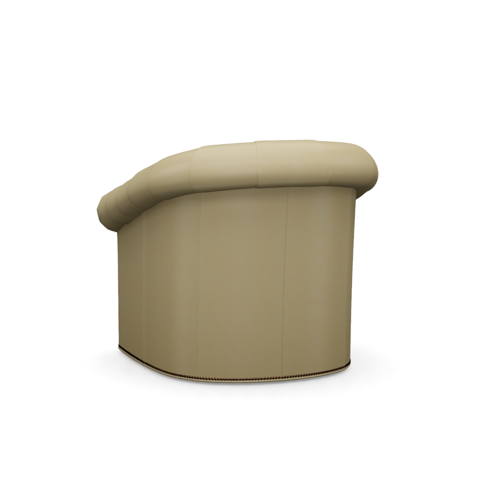 Robinson Leather Swivel Chair – View at 190°