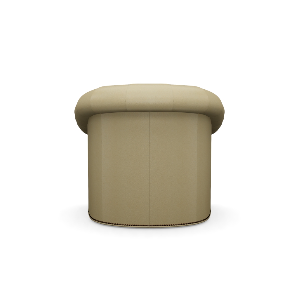 Robinson Leather Swivel Chair – View at 210°