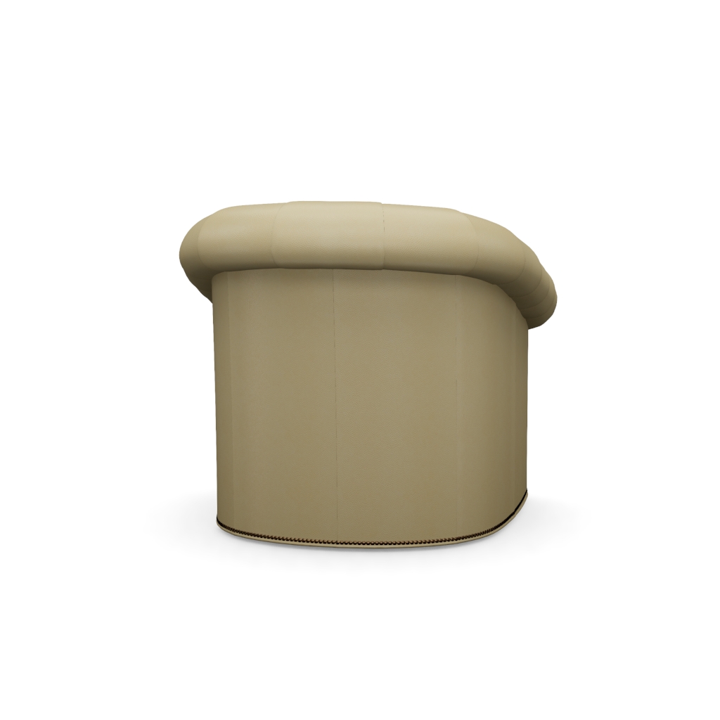 Robinson Leather Swivel Chair – View at 220°