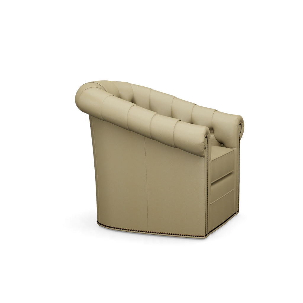 Robinson Leather Swivel Chair – View at 320°