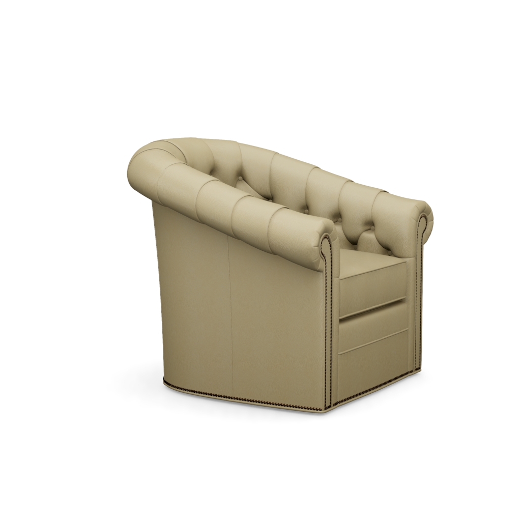 Robinson Leather Swivel Chair – View at 330°