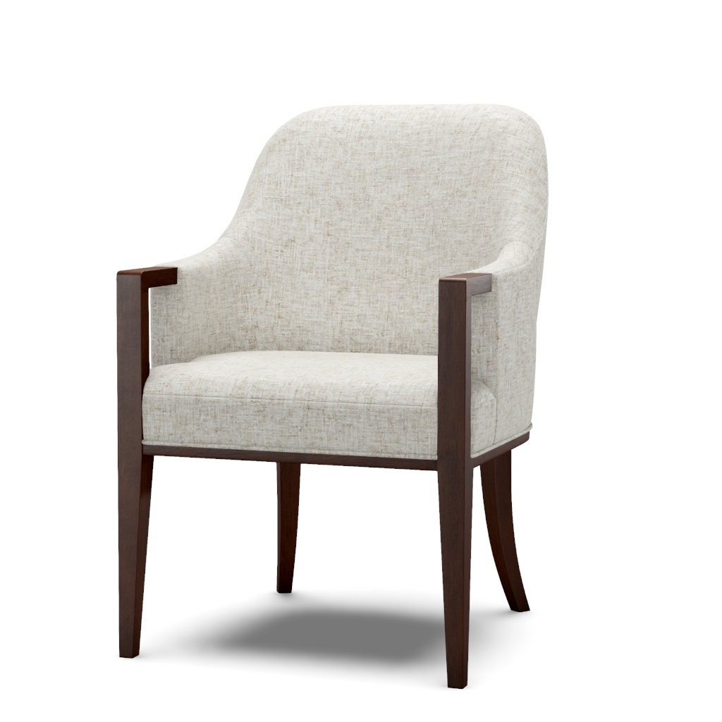 Lambeth Upholstered Arm Chair – View at 50°