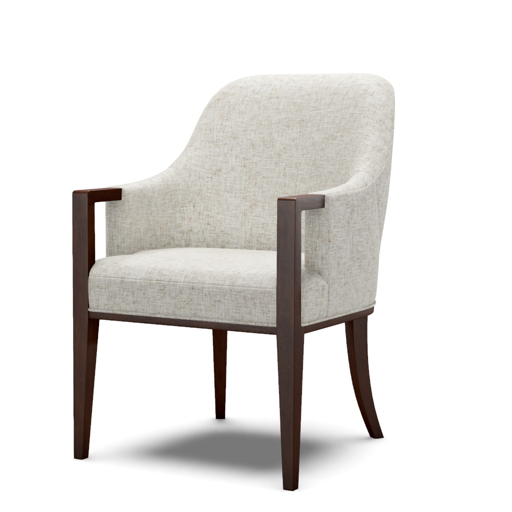 Lambeth Upholstered Arm Chair – View at 60°