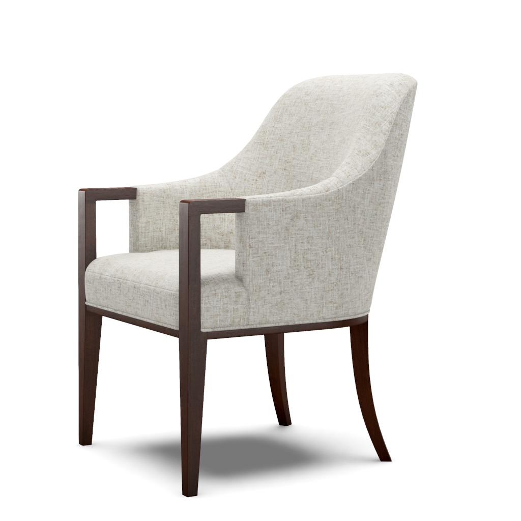 Lambeth Upholstered Arm Chair – View at 90°