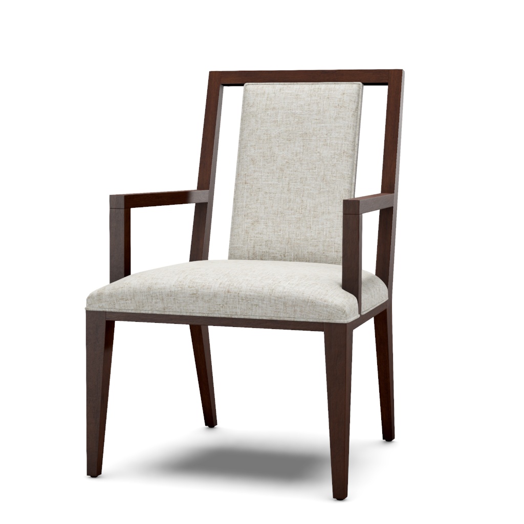 Boswell Upholstered Arm Chair – View at 50°