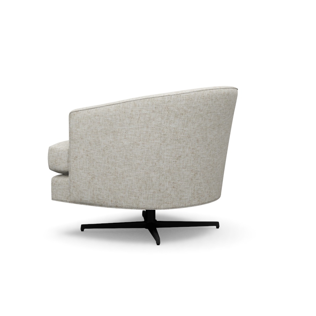 Graves Swivel Chair (Charcoal) – View at 160°