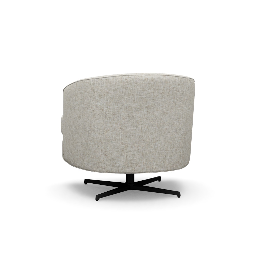 Graves Swivel Chair (Charcoal) – View at 200°