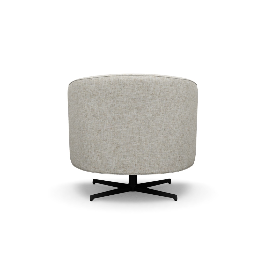 Graves Swivel Chair (Charcoal) – View at 210°