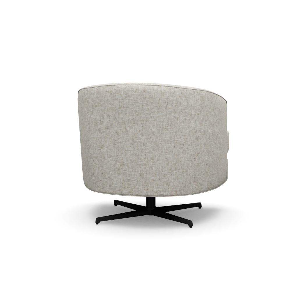 Graves Swivel Chair (Charcoal) – View at 220°