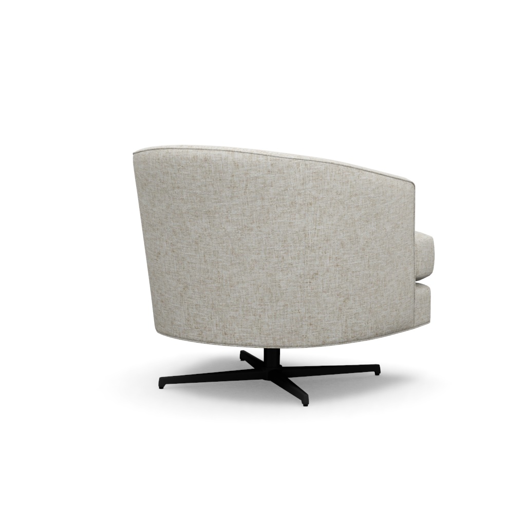 Graves Swivel Chair (Charcoal) – View at 240°