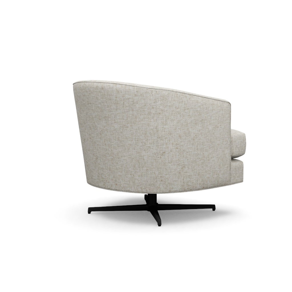 Graves Swivel Chair (Charcoal) – View at 250°