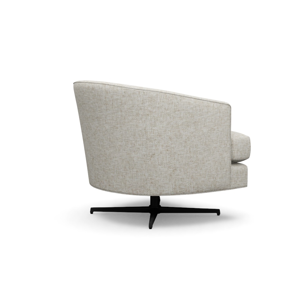 Graves Swivel Chair (Charcoal) – View at 260°