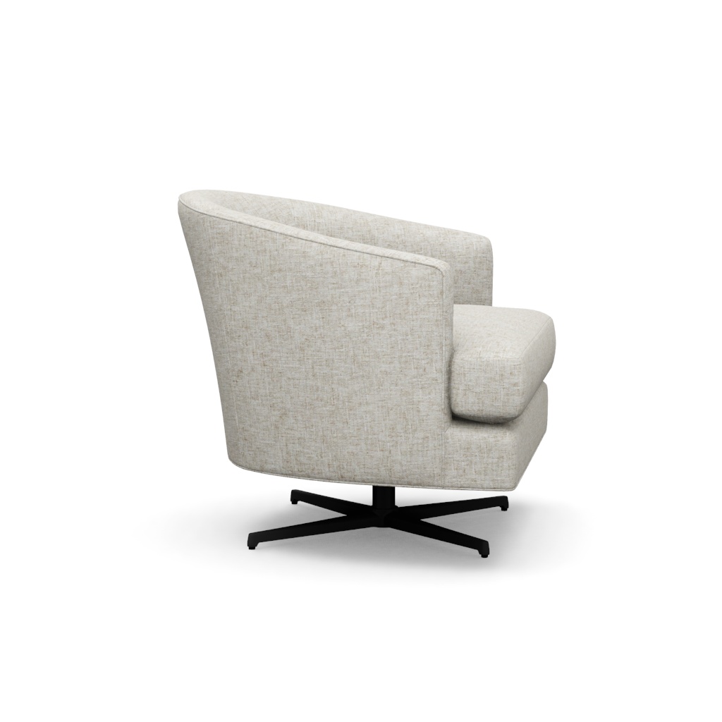Graves Swivel Chair (Charcoal) – View at 310°