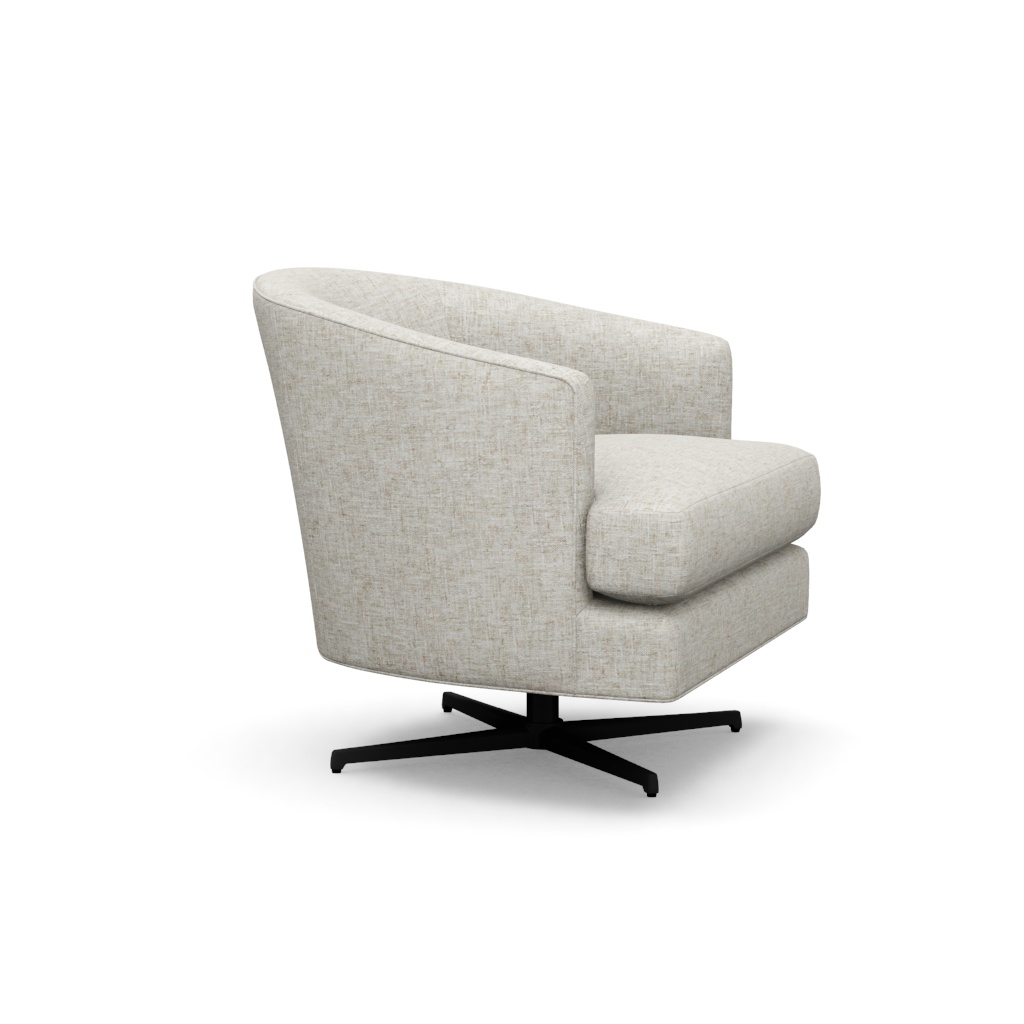 Graves Swivel Chair (Charcoal) – View at 320°