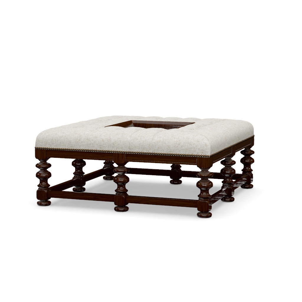 Heather Cocktail Ottoman – View at 50°