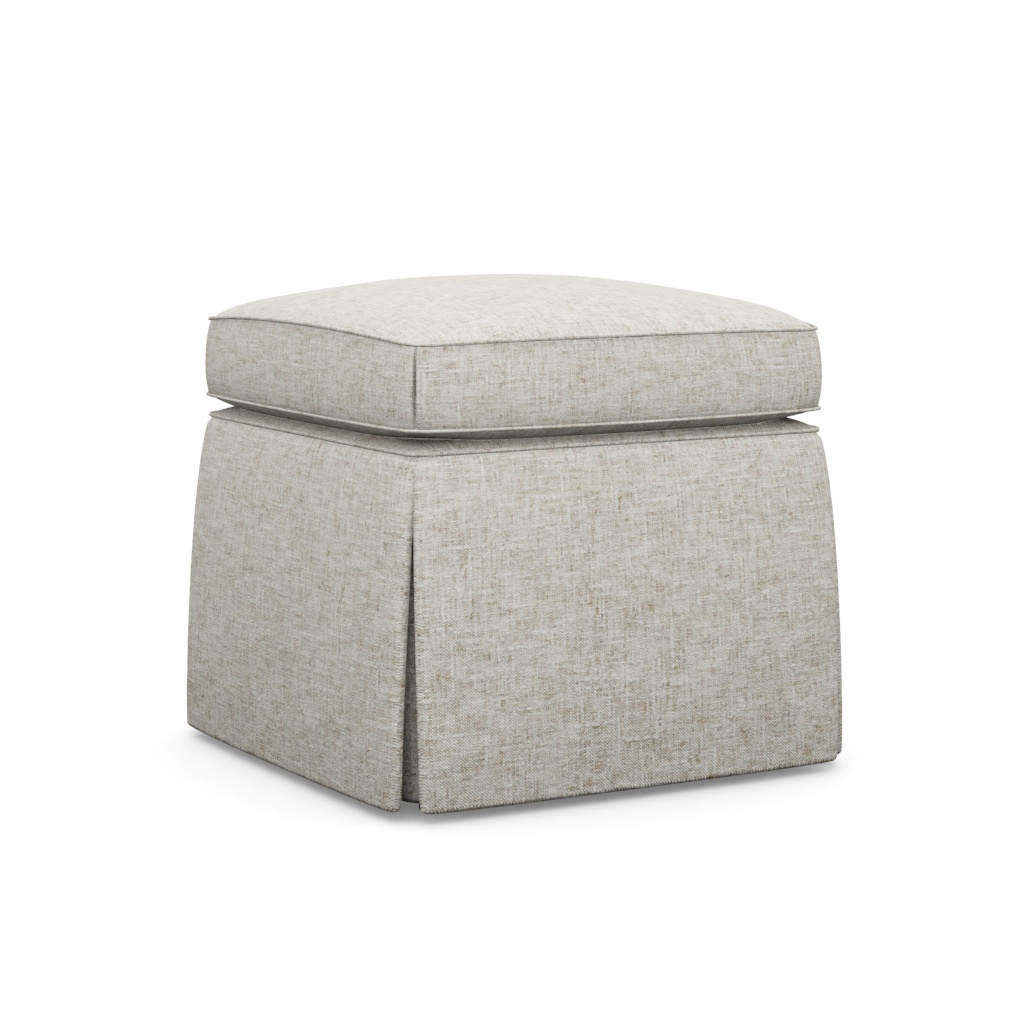 Half Moon Caye Ottoman – View at 90°
