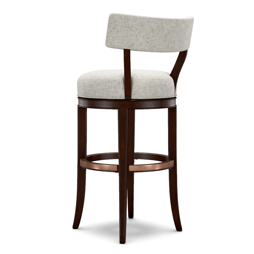 Giles Upholstered Swivel Barstool – View at 170°
