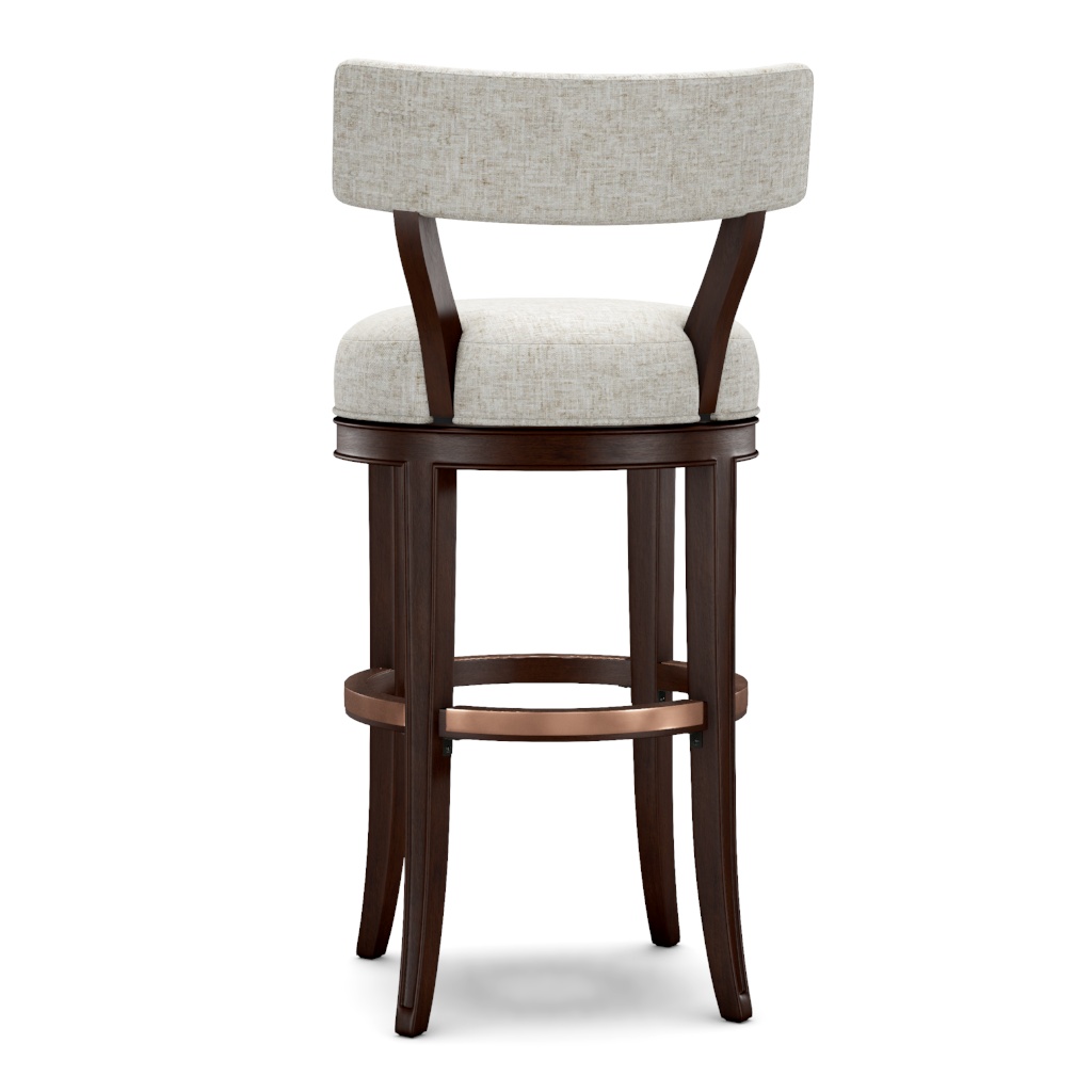 Giles Upholstered Swivel Barstool – View at 200°